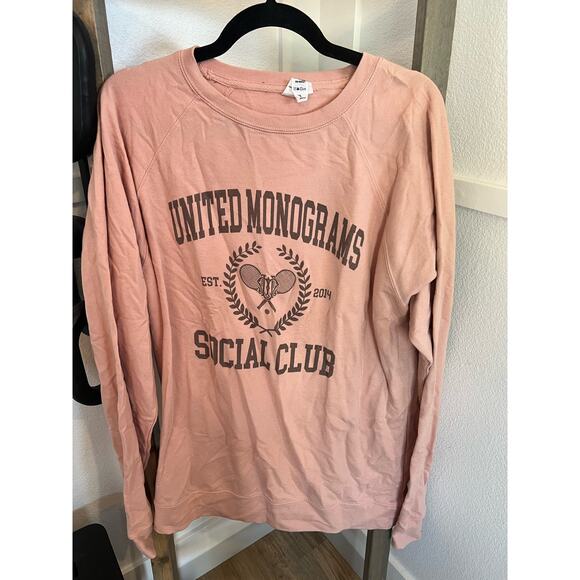 united monograms Tops - United monograms crew neck